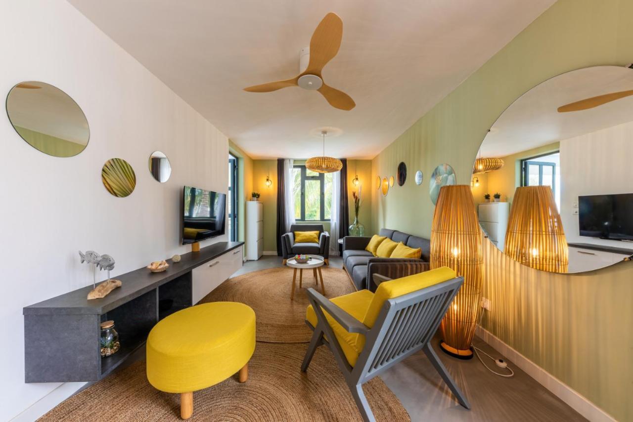 Les Cerisiers Beach Residence, Cosy And Modern 3 Bedroom Apartment Located 50 Metres From The Beach And From All Amenities And Restaurants On The Coastal Road Flic-en-Flacq Eksteriør bilde